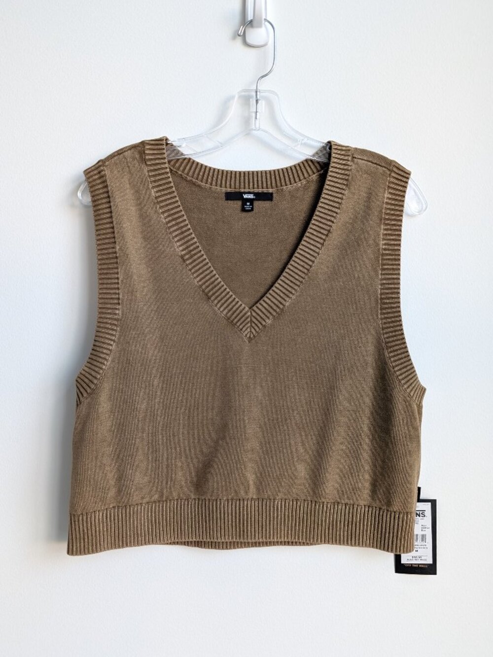 NWT VANS Syd Cropped Sweater Vest | Medium